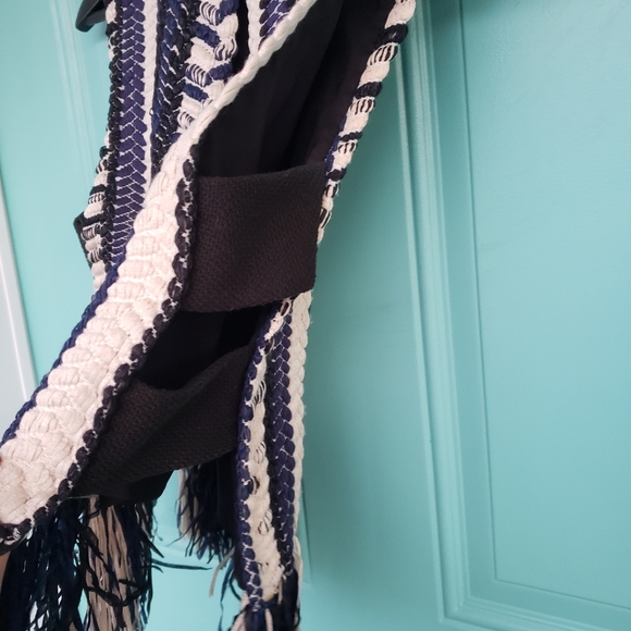 SEA braided natural chevron sleeveless top - Picture 3 of 5